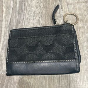 Coach black card and key holder